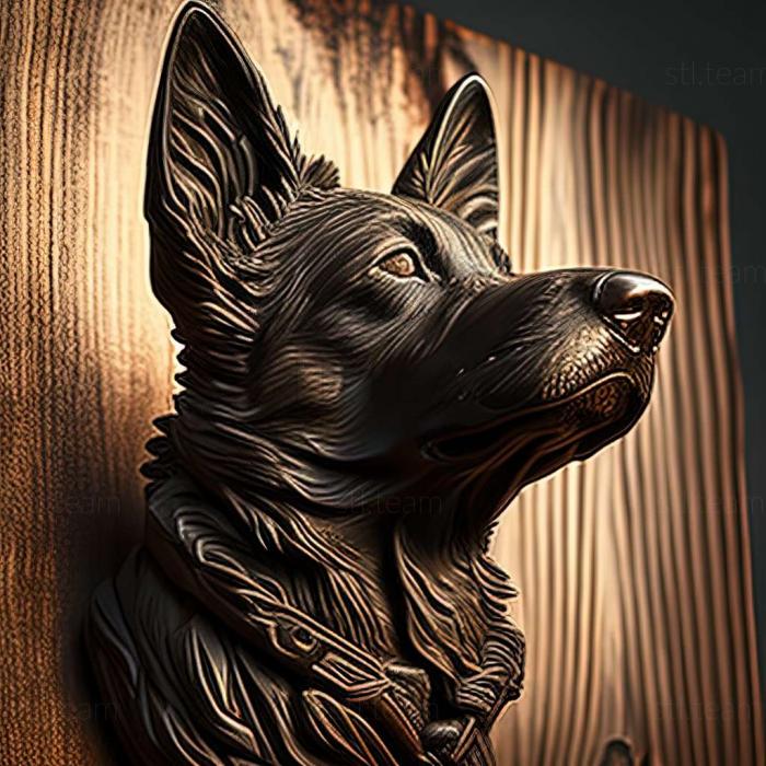 3D model Dutch Shepherd dog (STL)